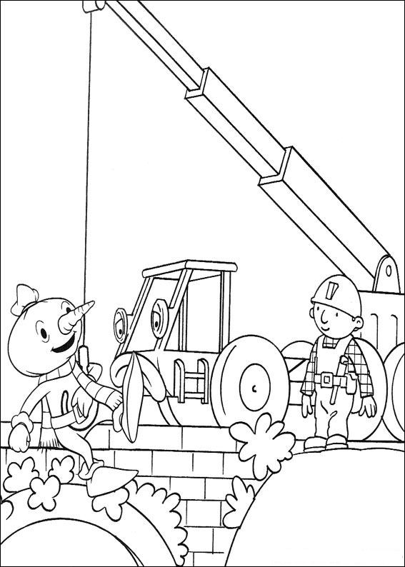 Plansa de colorat cu Bob Constructorul 79 77
